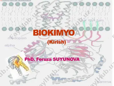 biokimyo — PPTX