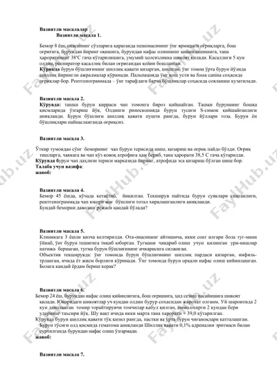 burun sinovlari — DOCX