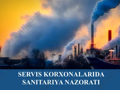 servis korxonalarida sanitariya nazorati — PPTX