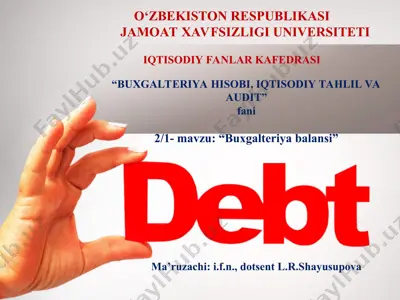 buxgalteriya hisobi, iqtisodiy tahlil va audit — PPT
