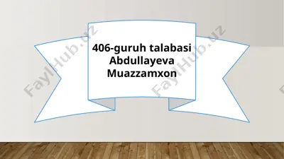 maydon nazariyasi — PPTX