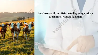 fosfororganik pestitsidlar — PPTX