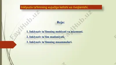 inklyuziv ta'lim — PPTX