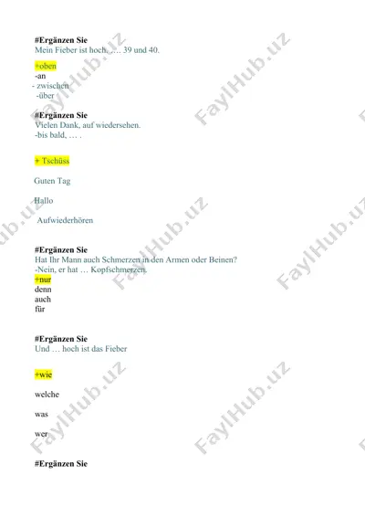 fieber — DOCX