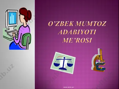 o'zbek mumtoz adabiyoti merosi — PPT