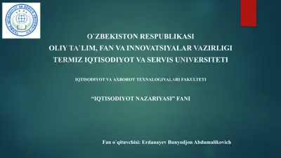 samaradorlik va natijalar — PPTX