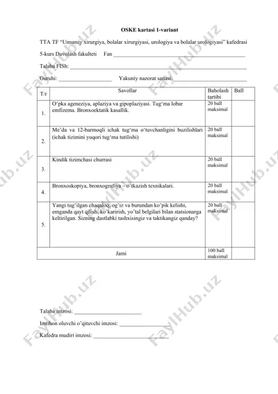 oske kartasi 1-variant — DOCX