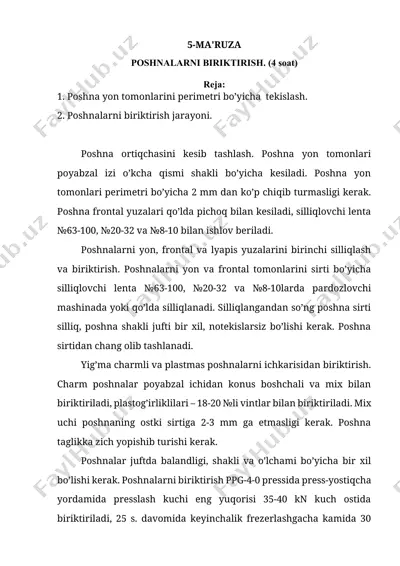 poshnalar biriktirish usullari — DOCX
