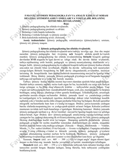 ijtimoiy pedagogika fan va amaliy faoliyat — DOCX
