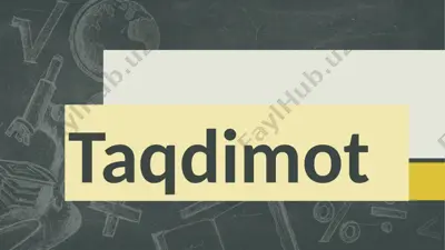 maktabgacha talimga uslubiy rahbarlik ishining tashkiliy tuzilishi va vazifalari — PPTX