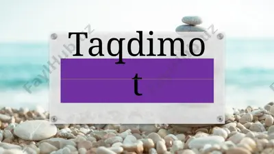 maktabgacha ta'lim tuman (shahar) bo'limlarining huquqlari va javobgarligi — PPTX