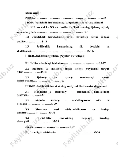 xix asr oxiri – xx asr boshlarida turkistondagi ijtimoiy-siyosiy va madaniy holat — DOCX
