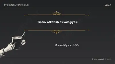 tintuv otkazish psixologiyasi — PPTX