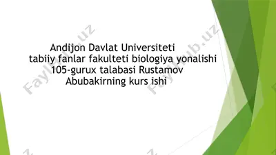 bodrezakdoshlar (viburnaceae raf.) — PPTX
