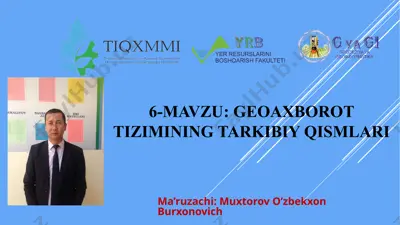 geoaxborot tizimining bloklari — PPTX