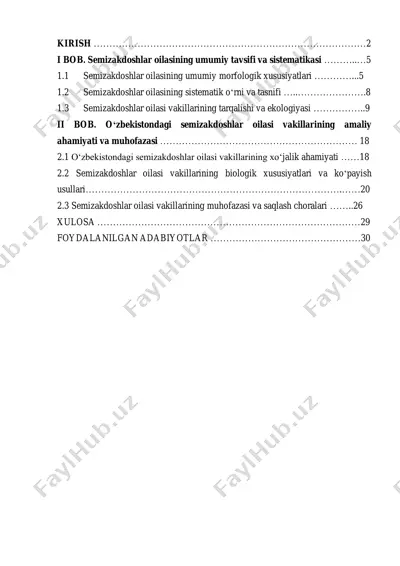 semizakdoshlar oilasi vakillarining biologiyasi — PDF