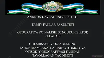 lotin amerikasining tabiiy resurslari va iqtisodiy rivojlanishi — PPTX