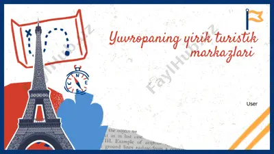 yevropaning yirik turistik markazlari — PPTX