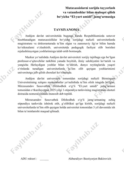 "el-yurt umidi" jamg‘armasi stipendiya tanlovi — DOCX