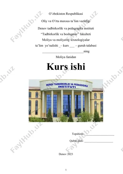 aksiyalar bozori qiymatini maksimallashtirish yo‘llari — DOCX