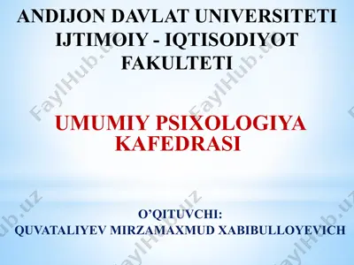 sezgilar haqida umumiy tushuncha — PPTX