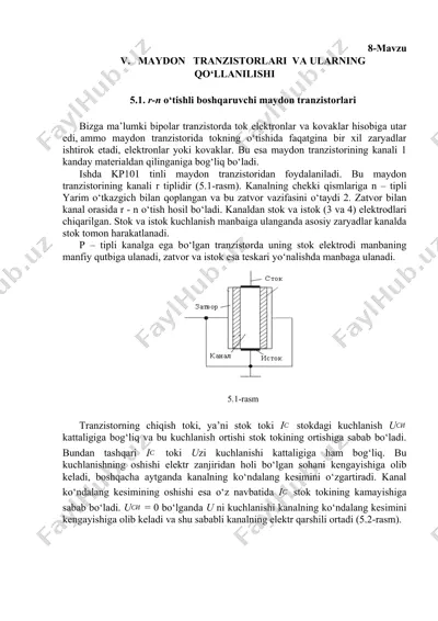 kp101 tinli maydon tranzistori — DOCX