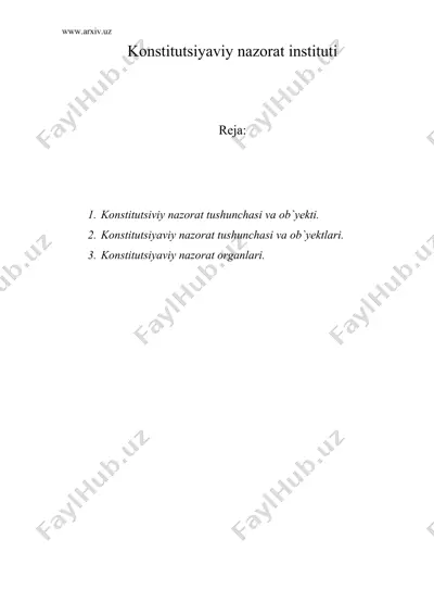 konstitutsiyaviy nazorat instituti — DOC