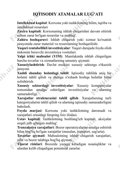 iqtisodiy atamalar lug’ati — DOCX