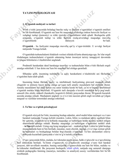 psixologiya — DOCX