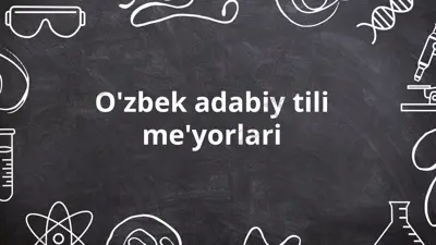 o'zbek adabiy tili me'yorlari — PPTX
