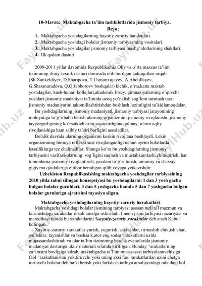 maktabgacha ta’lim tashkilotlarida jismoniy tarbiya — DOCX