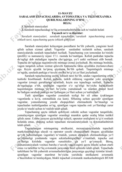 avtomatika va telemexanika qurilmalari — DOCX