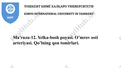 anatomiyaviy tavsifiy kimyo — PPTX