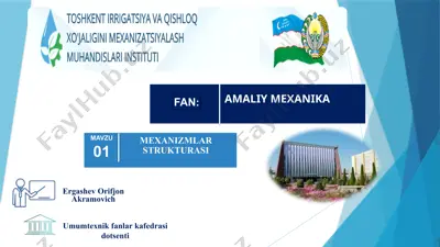 mexanizmlar strukturasi — PPTX
