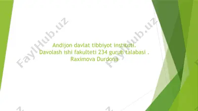 anaerobbakteriyalar niso silasini ajratish bosqichlari — PPTX