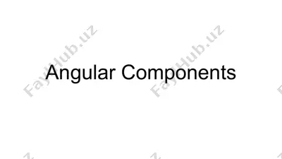 angular components — PPTX
