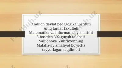 "4+2" ta'lim shakli - nazariya va amaliyotning uyg'unligi — PPTX