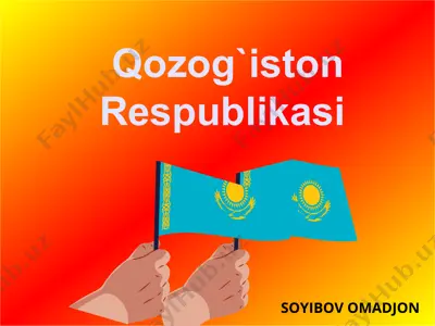 qozog`iston respublikasi — PPTX