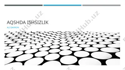 aqshdaishsizlik — PPTX
