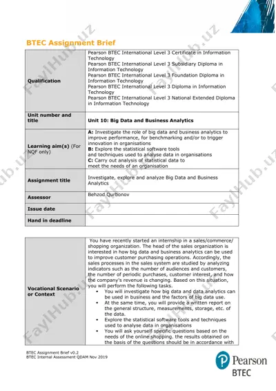 btec assignment brief — DOCX