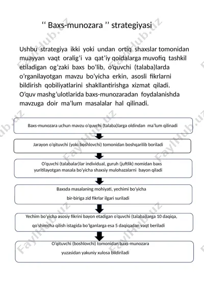 baxs-munozara strategiyasi — DOCX