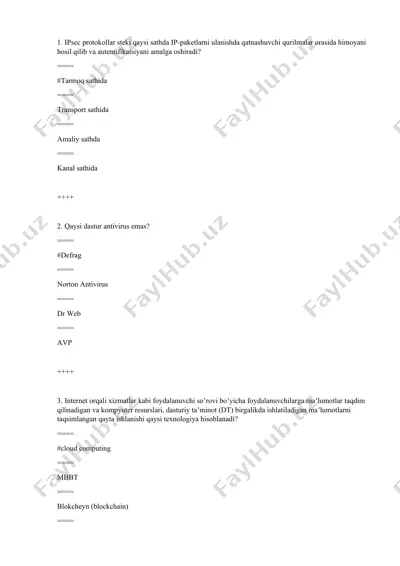 ochiq tizimlar oʼzaro taʼsirini 7 sathli model — DOCX