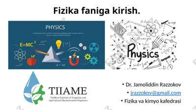 fizikafanigakirish — PPTX