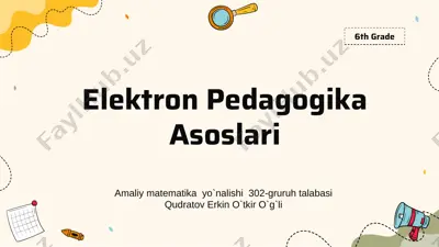 elektronpedagogikaasoslari — PPTX