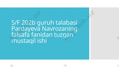 abu nasr farobiy va gʻazolliyning falsafa ilmi — PPTX