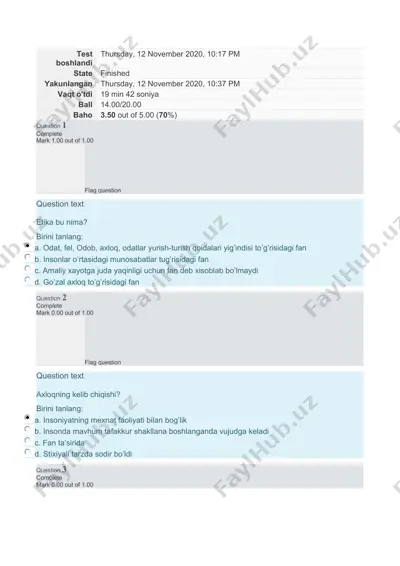 etika va axloq — DOCX