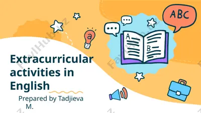 extracurricular activities in english — PPTX