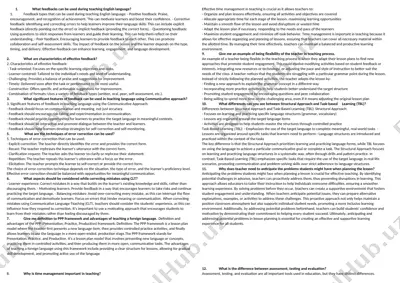 feedback types for teaching english language — DOCX