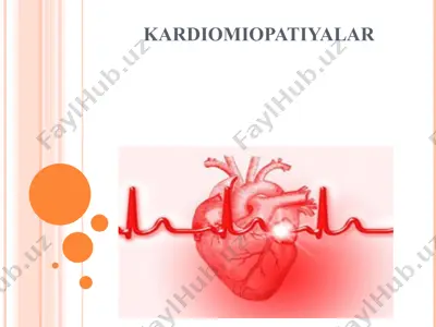 kardiomiopatiyalar — PPT