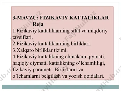 fizikaviy kattaliklar — PPTX